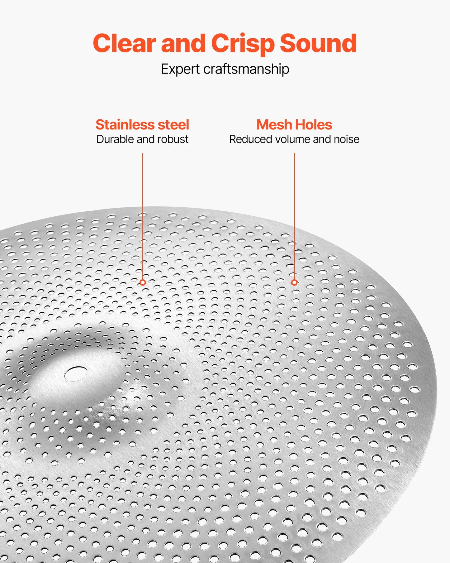 Low Volume Cymbal Pack 4 Pieces 350/400/455/505 mm (14/16/18/20 Inches) Alloy Cymbals for Drum