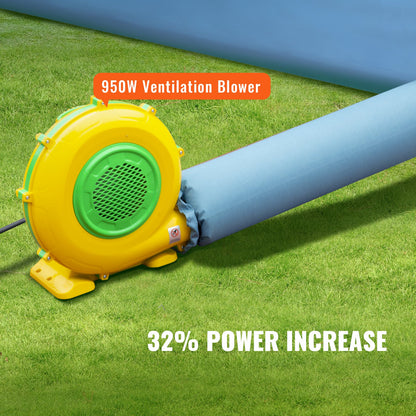 Inflatable Spray Booth Car Paint Tent 396 cm x 305 cm x 274 cm Filter System Blower 950W