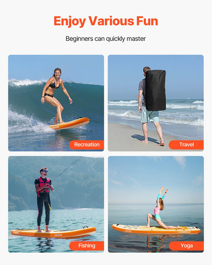 Inflatable Stand Up Paddle Board, 3.23m x 84cm x 15cm Wide Ultra-Light SUP Paddleboard, All Accessories Included, Pump, Paddle, Fin, Backpack, Ankle Leash, Strap, Non-slip Deck for Youth, Adults