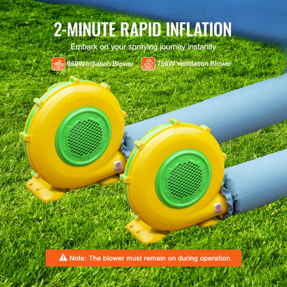 Inflatable Paint Booth, 29.5 x 15.7 x 11.8 ft/9 x 4.8 x 3.6 m Inflatable Spray Booth, with 950W+750W Powerful Blowers and Air Filter System, Portable Car Paint Booth for Large Truck, Large Van, Large Machinery