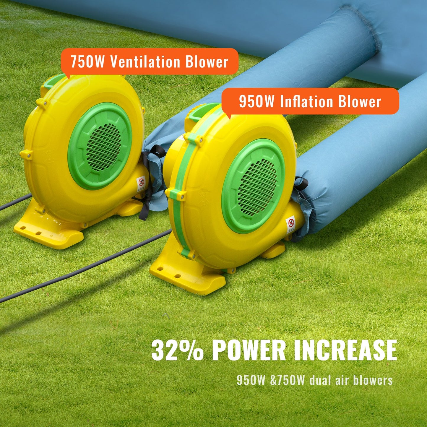 Uppblåsbar sprutbox för billackering 8,5 x 4,8 x 3,3 m filtersystem 2 blåsmaskiner