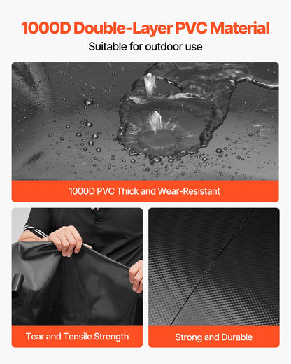 Vattenlagringsblåsa, 113L vattenlagringsbehållare, 1000D PVC förtjockad mjuk påseblåsa, hopfällbar och bärbar för trädgårdsbevattning, camping, husbilar, nödanvändning - svart