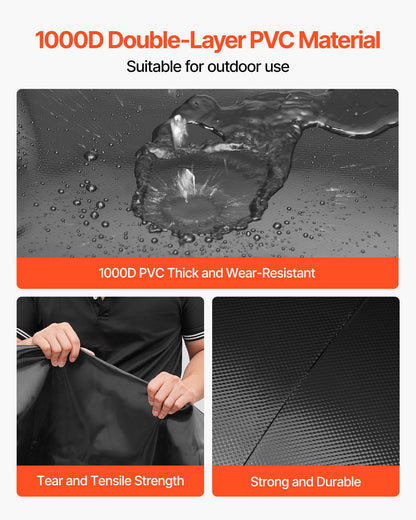 Vattenlagringsblåsa, 240L vattenlagringsbehållare, 1000D PVC stor kapacitet mjuk påseblåsa, hopfällbar och bärbar för trädgårdsbevattning, camping, husbilar, nödanvändning - svart