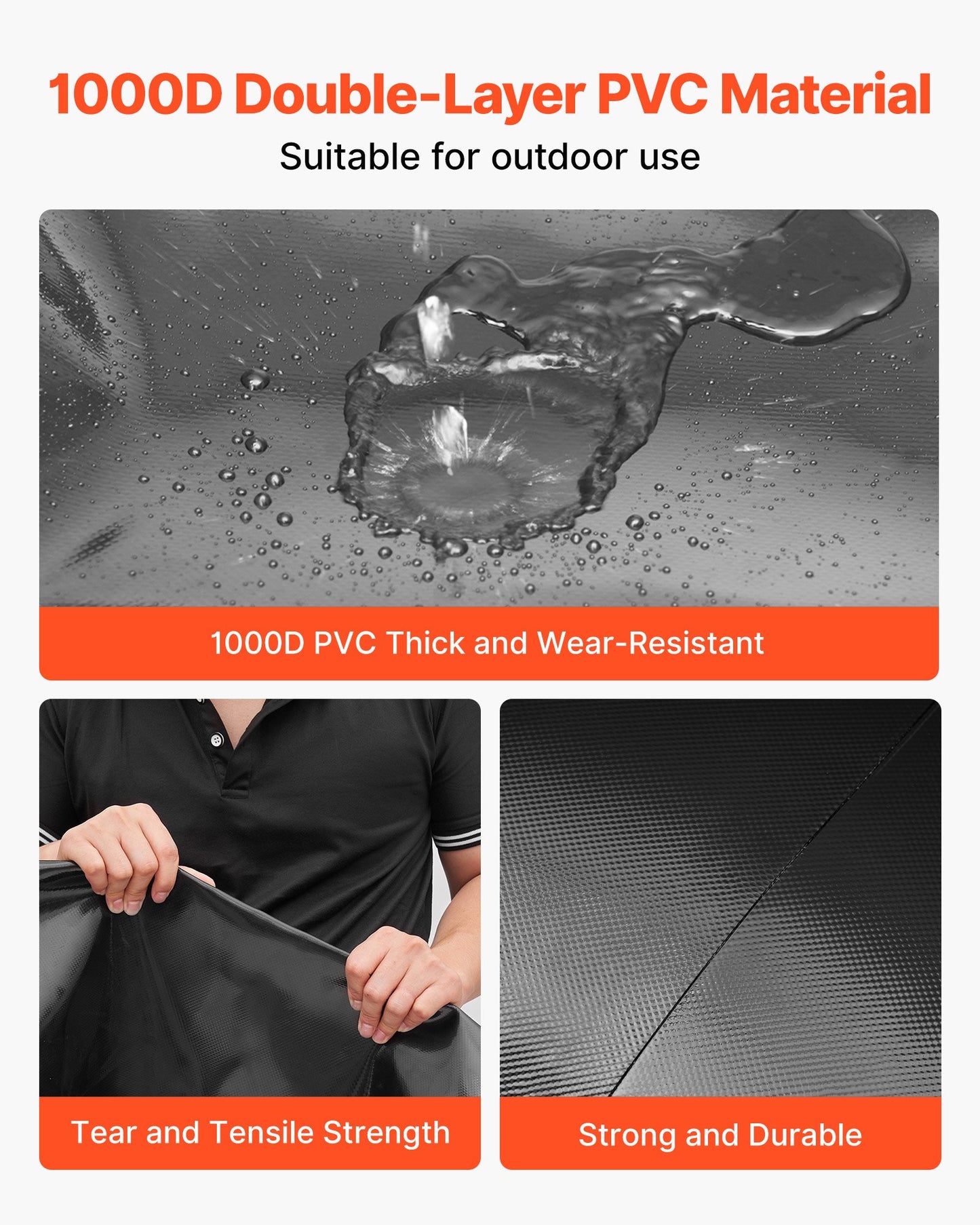 Vattenlagringsblåsa, 330L vattenlagringsbehållare, 1000D PVC stor kapacitet mjuk påseblåsa, hopfällbar och bärbar för trädgårdsbevattning, camping, husbilar, nödanvändning - svart