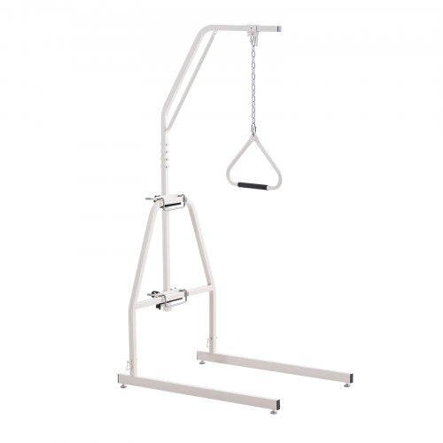 Trapeze Bar for Bed Mobility, Bed Trapeze with Clamps and Floor Stand, 250LBS Weight Capacity Pull Up Assist Bar for Elderly, Patients & Disabled, Suitable for Home Care, Hospital, Nursing Home