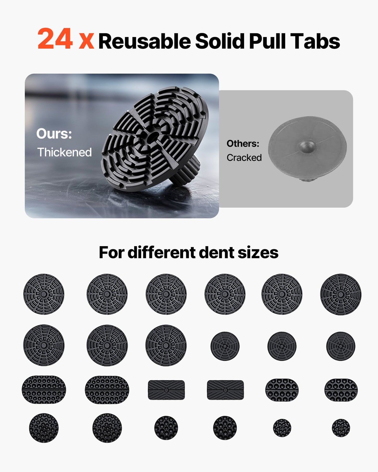 Dent Puller Kit, 60 PCS Paintless Dent Removal Kit with Golden Lifter, Bridge Puller, Rubber Hammer, Glue Gun, Auto Body Hail Damage Repair Remover Tools for Car Refrigerator Door Ding Repair