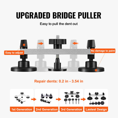 Car Body Dent Puller Bridge Lifter Tool Paintless Hail Remover Repair Kit