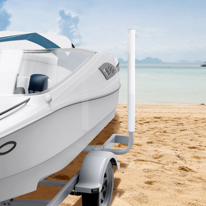 Boat Trailer Guide, 1016mm Adjustable Design Trailer Guide Poles, 2PCS High-Hardness Steel Trailer Guide-Ons, Trailer Guides with PVC Pipe Posts, for Ski Boat, Fishing Boat or Sailboat Trailer