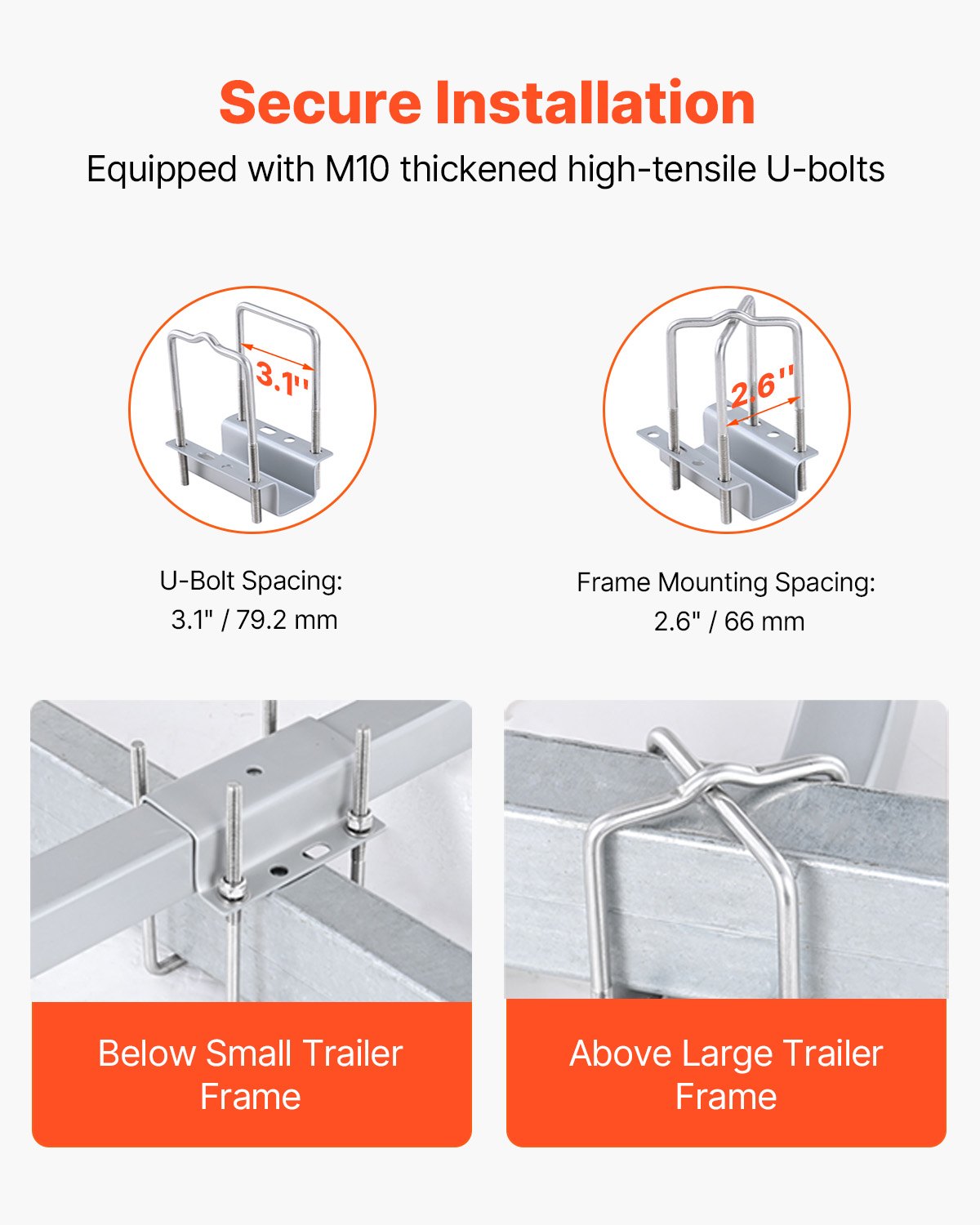 Boat Trailer Guide, 1016mm with LED Light Trailer Guide Poles, 2PCS High-Hardness Steel Trailer Guide-Ons, Trailer Guides with PVC Pipes, for Ski Boat, Fishing Boat or Sailboat Trailer