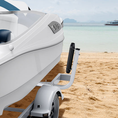 Båttrailerstyrning, 52,1 cm justerbara släpvagnsstyrstänger, 2 st rostfria galvaniserade stålsläpvagnsstyrningar, kraftig rullstyrningsdesign, för skidbåt, fiskebåt eller segelbåtstrailer