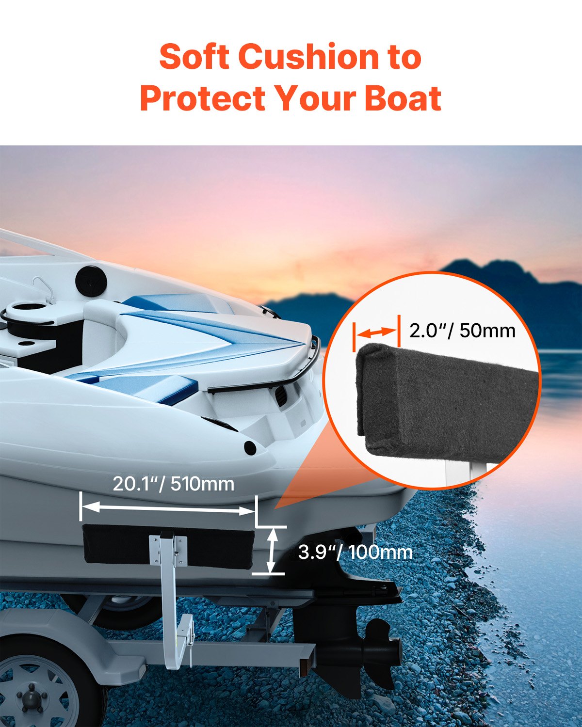 Båttrailerguide, 2 st justerbara korta britsguider, härdade stålguider med mjuk kudde, kraftig rullguidedesign, för skidbåt, fiskebåt eller segelbåtstrailer