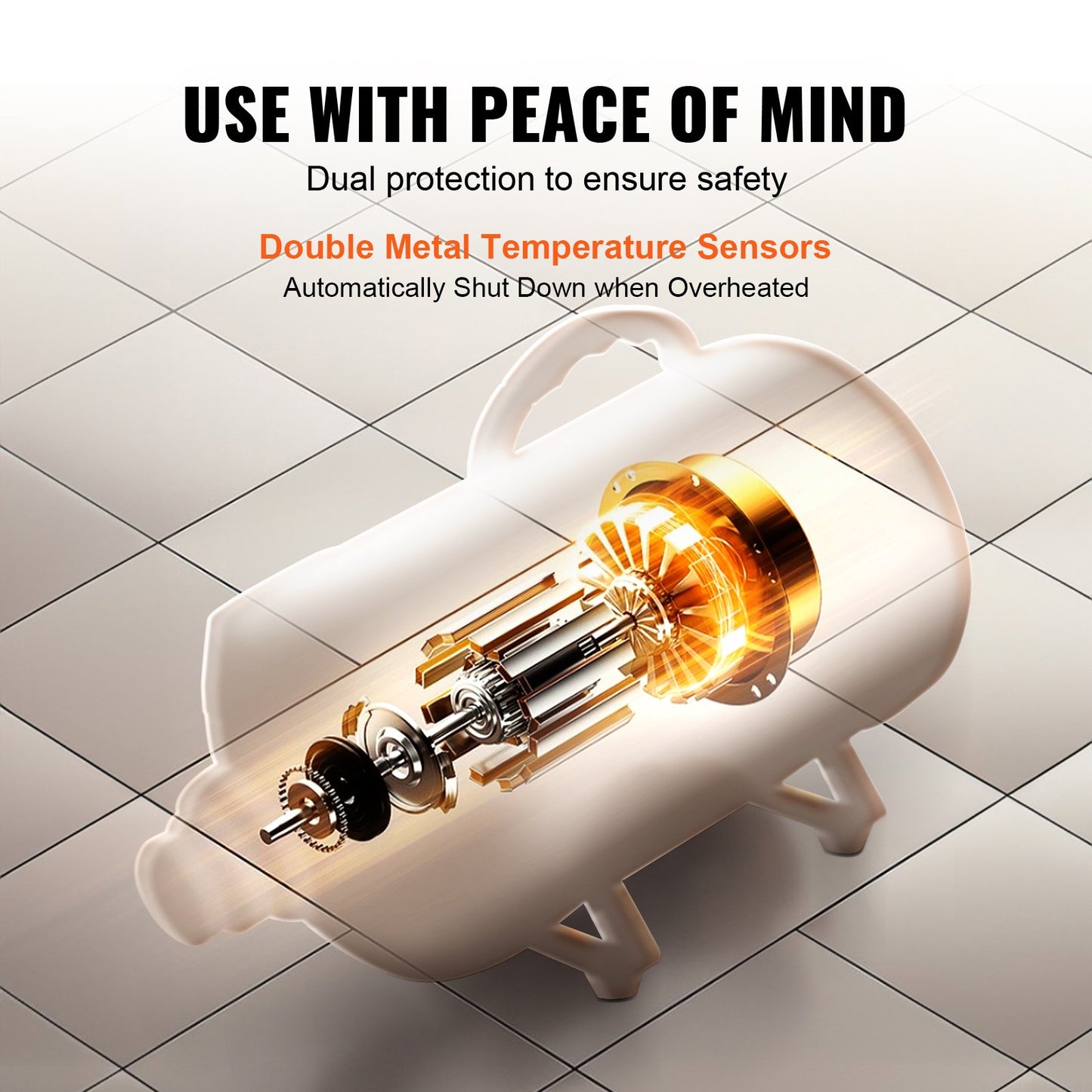 Hundtork, 2000W/2,7 hk hundtork, husdjurströjningstork med justerbar hastighet och temperaturkontroll, husdjurshårtork med 4 munstycken och förlängbar slang, svart