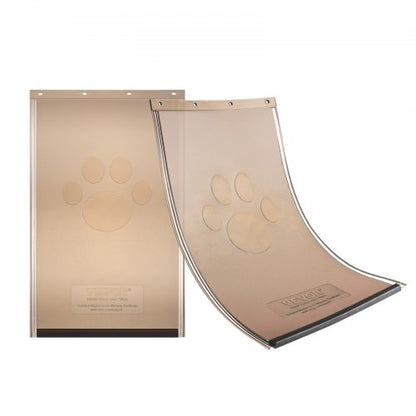 Reservflik för husdjurslucka, kompatibel med Flap-husdjursluckor, mäter 33,6 cm x 63,2 cm. Längre hållbar, väderbeständig, förtjockad PVC-reservflik för hundlucka med lång magnetremsa (XL).