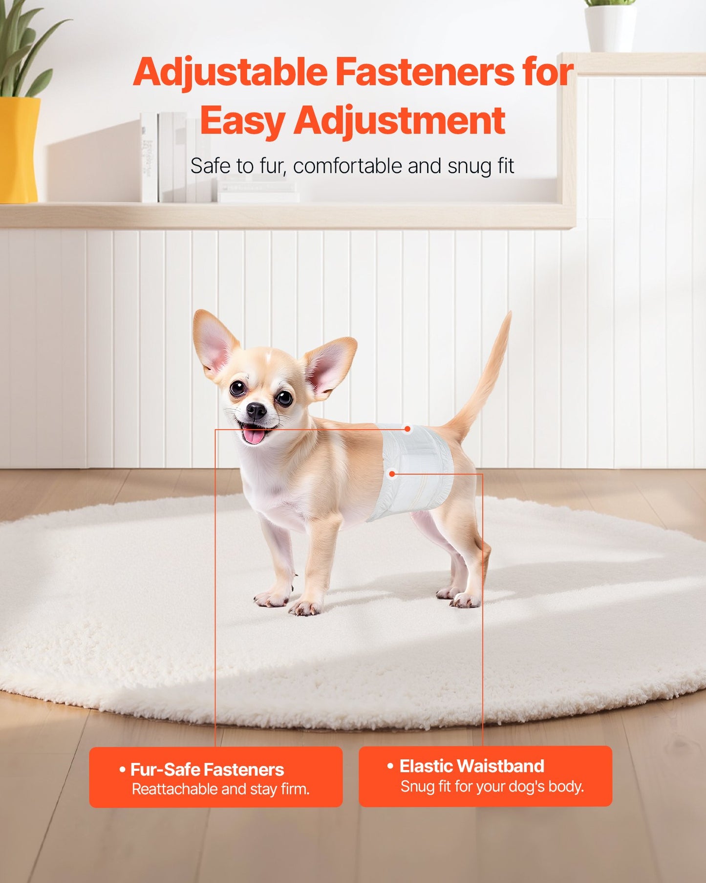 Engångsblöjor för hanhundar, superabsorberande blöjor för hanhundar, 360° läckagesäkra magblöjor med våtindikator för hundar i löp, träning, inkontinens - XS, 144 st (2 förpackningar med 72)