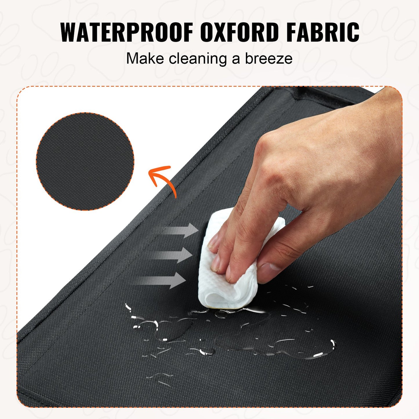 Dog Car Seat, Waterproof Dog Booster Seat for Car with Support Frame, Pet Car Seat with Clip-On Safety Leash, Dog Car Bed for Small, Medium and Large Dog up to 48.5 lbs, Black