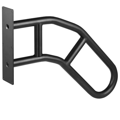 Ledstänger för utomhustrappor, 29" långa väggmonterade säkerhetsräcken för 1-3 steg, U-format ledstång med mattsvart finish, trappledstänger för barn, äldre, gravida kvinnor, funktionshindrade