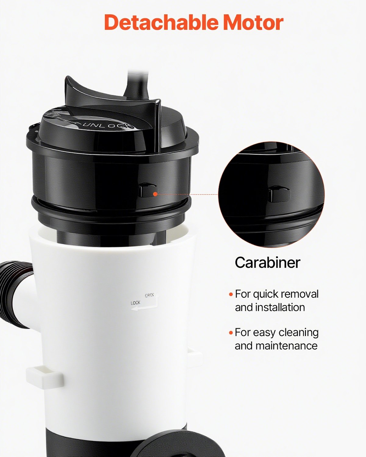 Livewell Pump for Boat, 12V 50 L/min(800 GPH) Livewell Aerator Pump with Detachable Motor, 90-Degree Baitwell Pumps for Boats, Corrosion-Resistant Submersible Aerator Pump, for Freshwater and Saltwater