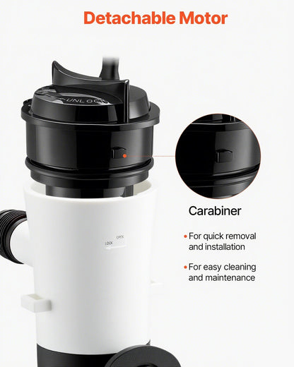 Livewell Pump for Boat, 12V 50 L/min(800 GPH) Livewell Aerator Pump with Detachable Motor, 90-Degree Baitwell Pumps for Boats, Corrosion-Resistant Submersible Aerator Pump, for Freshwater and Saltwater