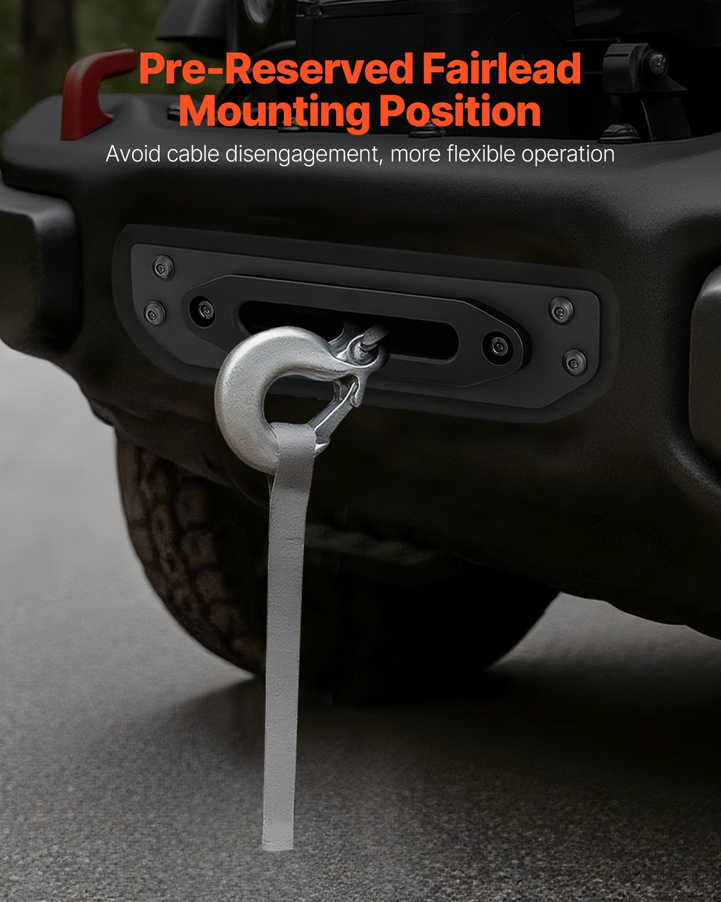 Winch Mount, Winch Capacity of 12000 lbs / 5443 kg, Trailer Hitch Winch Mount for Select Jeep Wrangler JL/JLU & Gladiator JT Model (2018-2023), 2 Mounting Hole Design, Powder Coated Steel, Black