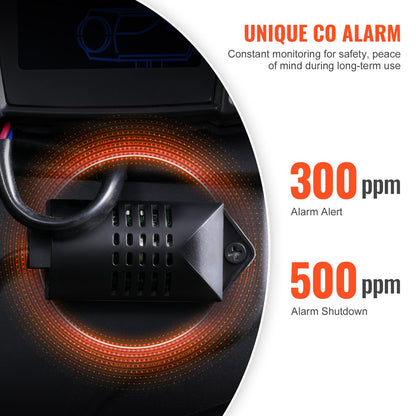 8KW Diesel Heater, 12V/24V All in One Diesel Air Heater, Bluetooth APP Control, Remote Control and Display Screen, CO Alarm, Fast Heating Horizontal Portable Diesel Heater for Vehicles, Garage