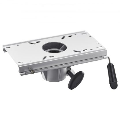 Boat Seat Pedestal, Forward & Backward Sliding Adjustment, Aluminum Alloy Boat Chair Base with Slide, 5-inch Sliding Travel, Waterproof & Rust-resistant, Fit 2-7/8 Inch Diameter Pedestal Post