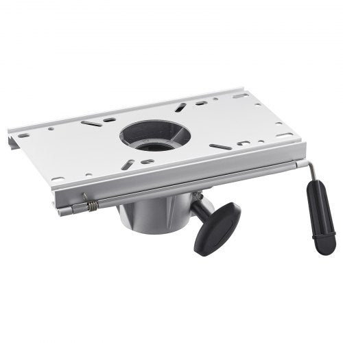 Boat Seat Pedestal, Forward & Backward Sliding Adjustment, Aluminum Alloy Boat Chair Base with Slide, 5-inch Sliding Travel, Waterproof & Rust-resistant, Fit 2-7/8 Inch Diameter Pedestal Post