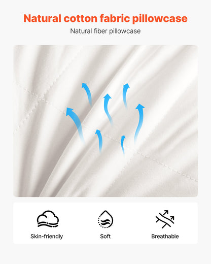 Bed Pillows for Sleeping, Set of 2, King Size Luxury Quality Hotel Pillows with Original Down Alternative Filling, Supportive and Fluffy, Bedding for Back, Stomach and Side Sleepers, White