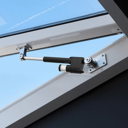 12V Linear Actuator, 150mm Stroke Ultra Heavy-Duty 9000N Linear Motion Actuator, IP65-Rated 5mm/s with Mounting Brackets for Industrial Machinery Vessels, Heavy Lifting Systems