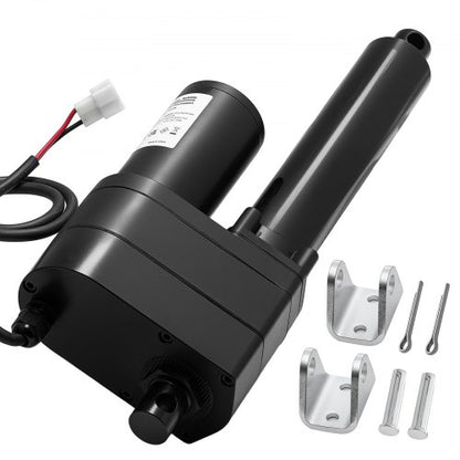 12V linjärt ställdon, 200 mm slaglängd Ultrakraftigt 9000N linjärt ställdon, IP65-klassat 5 mm/s med monteringsfästen för industriella maskiner, fartyg, tunga lyftsystem