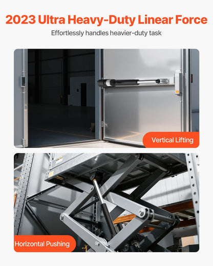 12V Linear Actuator, 200mm Stroke Ultra Heavy-Duty 9000N Linear Motion Actuator, IP65-Rated 5mm/s with Mounting Brackets for Industrial Machinery Vessels, Heavy Lifting Systems