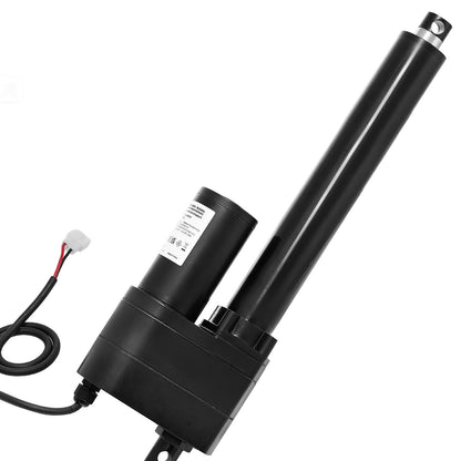 12V Linear Actuator, 200mm Stroke Ultra Heavy-Duty 9000N Linear Motion Actuator, IP65-Rated 5mm/s with Mounting Brackets for Industrial Machinery Vessels, Heavy Lifting Systems