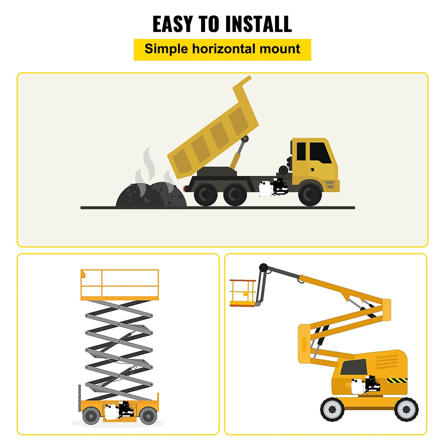 Hydraulpump Dubbelverkande hydraulaggregat Dubbelsolenoid hydraulaggregat 12V DC hydraulpump med 4,5 liters behållare för tippvagnslyft