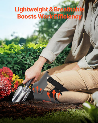 Knee Pads for Work, Extra Thick Construction Knee Pads with Foam Cushion - Pro Protection & Comfort, Work Knee Pads|Gardening Knee Pads|Flooring Knee Pads| for Men & Women, Black and Orange