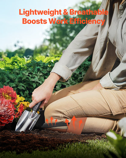 Knee Pads for Work, Durable Leather Construction Pads, Machine Washable Work Knee Pads, Easy to Wear and Take off, Extra Thick Knee Support for Gardening Flooring and Cleaning, Black and Brown