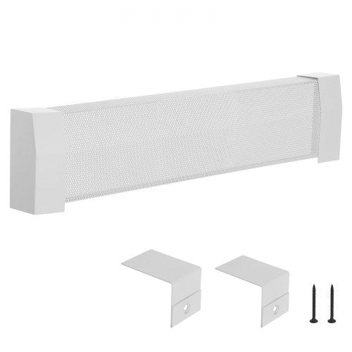 Baseboard Heater Covers, Premium Series 917 mm Standard Electric Heating Unit Front Cover for Home Improvement, Heavy-duty Steel, Easy Installation for Bedroom Replacing Old Cover, White