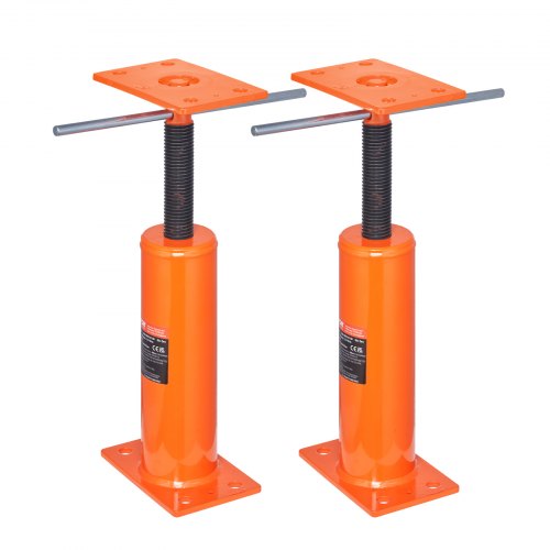 2PCS Adjustable Floor Jack Post House Floor Leveling Lift 30.5 cm-40.6 cm Height
