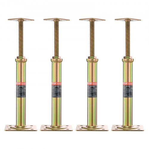 4PCS Adjustable Floor Jack Post House Floor Leveling Lift 29.5 cm-40.6 cm Height
