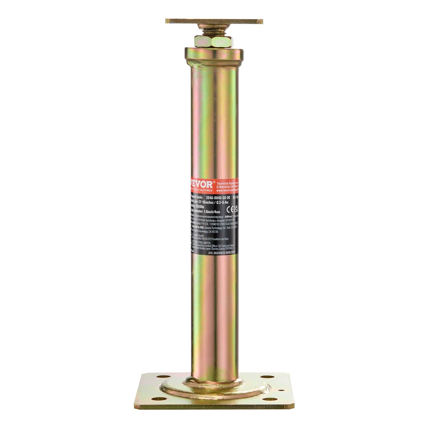 4 st justerbara golvdomkrafter för stolpehus, golvutjämnande lyft 29,5 cm-40,6 cm höjd