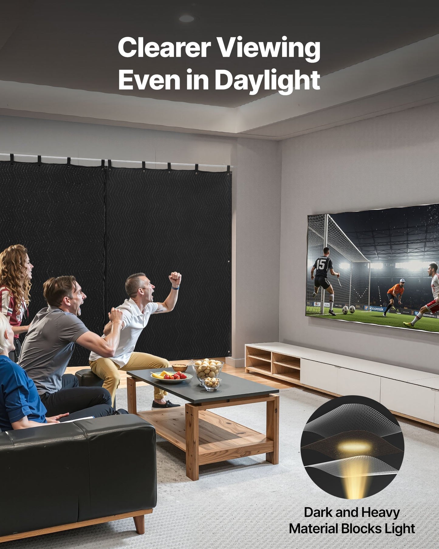 Ljuddämpande filtar, ljudisolerade gardiner med 2032 x 1219 mm, ljudisolerande filt med öljetter, studiofilt med öljetter, för fönster, dörr, ljusblockerare, musikinspelning, svart