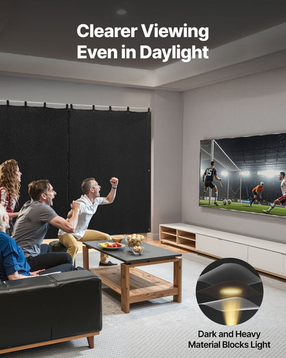 Ljuddämpande filtar, ljudisolerade gardiner med 2032 x 1219 mm, ljudisolerande filt med öljetter, studiofilt med öljetter, för fönster, dörr, ljusblockerare, musikinspelning, svart