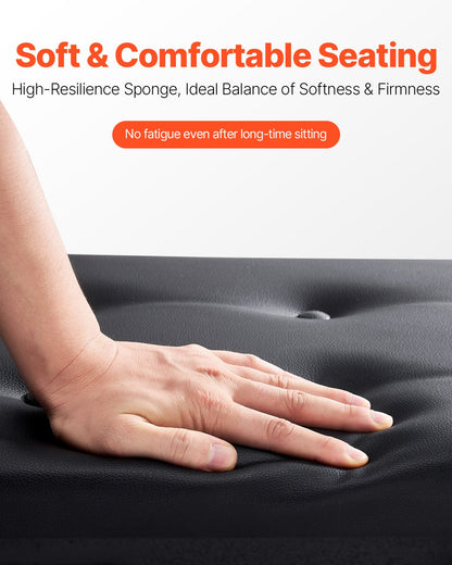 Piano Keyboard Bench Storage Padded Seat Wooden Vanity Bookcase Stool 560x350x485mm