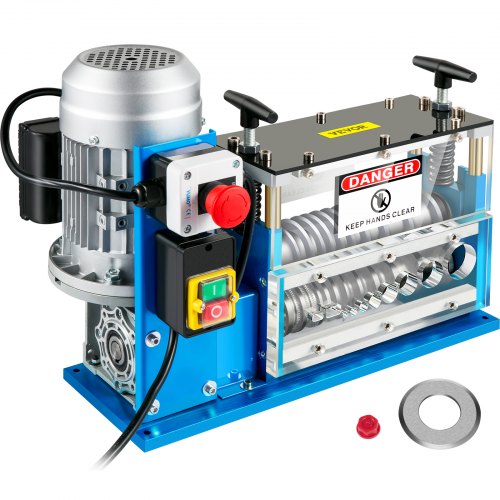 Electric Wire Stripping Machine, 1.5-38 mm Automatic Wire Stripping Machine, 11 Channels 10 Blades Cable Stripping Machine, Wire Stripping Tool 2286 cm/Minute, for Recycling Copper Wire