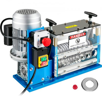 Electric Wire Stripping Machine, 1.5-38 mm Automatic Wire Stripping Machine, 11 Channels 10 Blades Cable Stripping Machine, Wire Stripping Tool 2286 cm/Minute, for Recycling Copper Wire