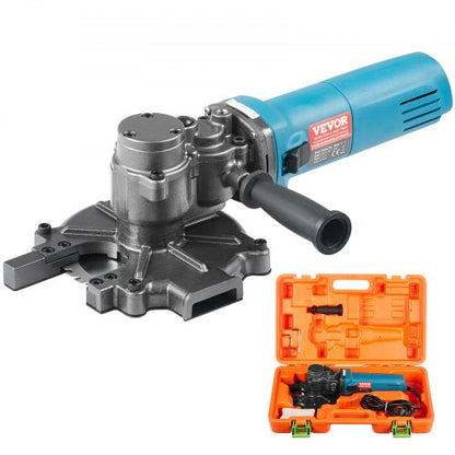 Electric Rebar Cutter, 1100W Portable Rebar Cutter, Cutting up to 3/2 inch (4-40mm) Rebar, High Power Steel Concrete Rebar Cutter with Auxiliary Small Handle Tool Case, RD-10