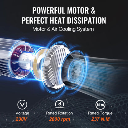 Electric Hoist Crane Winch 798.3 kg with 426.7 cm Wired Remote Control 230V