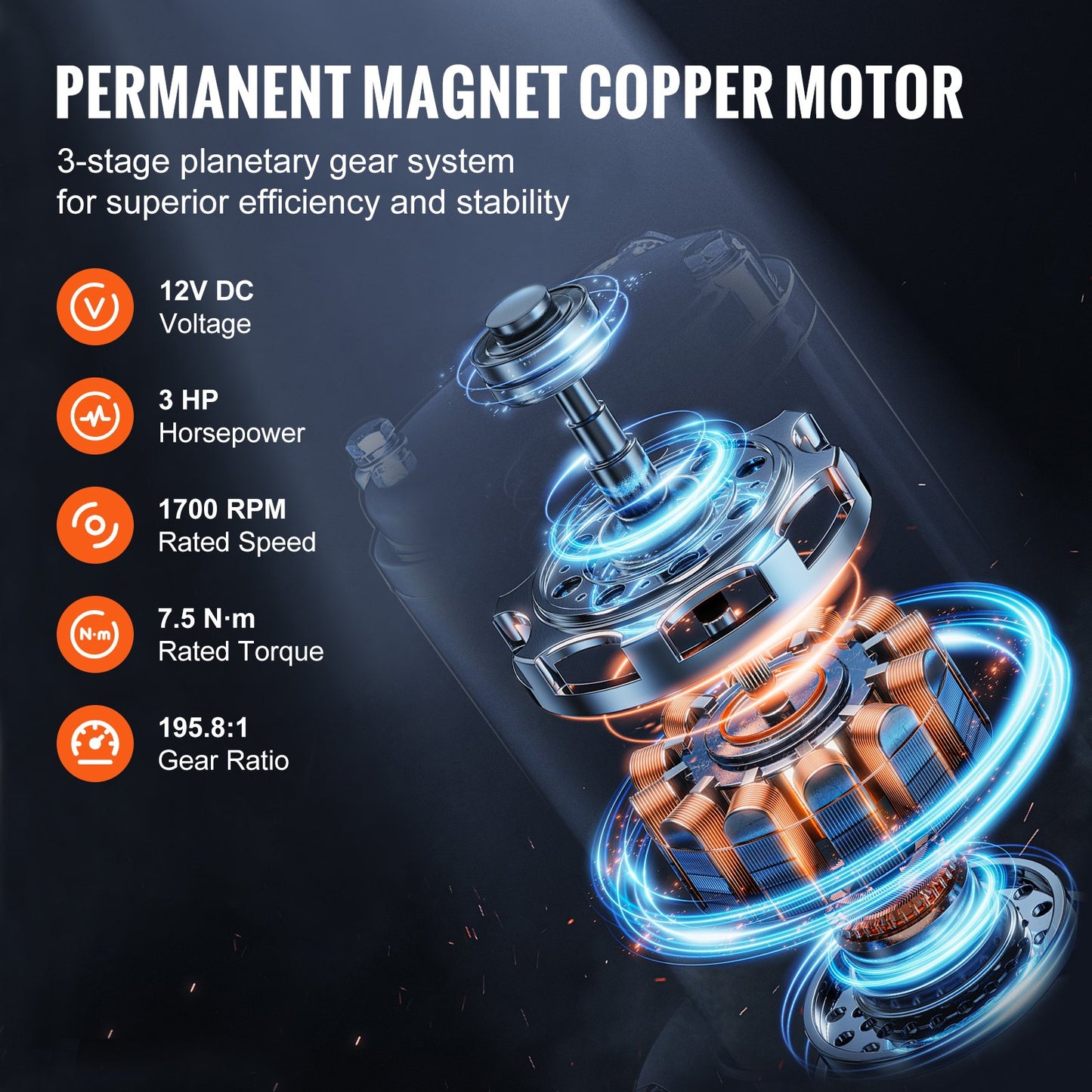 Electric Winch Truck 4535.9 kg Synthetic Rope Waterproof Remote Control