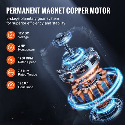 Electric Winch Truck 4535.9 kg Synthetic Rope Waterproof Remote Control