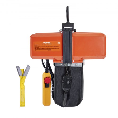 Electric Chain Hoist Single Phase Crane Hoist 499 kg Load 457.2 cm Lifting