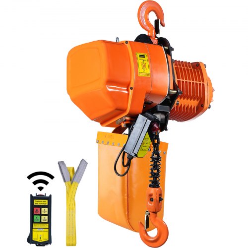 Electric Chain Hoist Three Phase Crane Hoist 1995.8 kg Load 609.6 cm Lifting