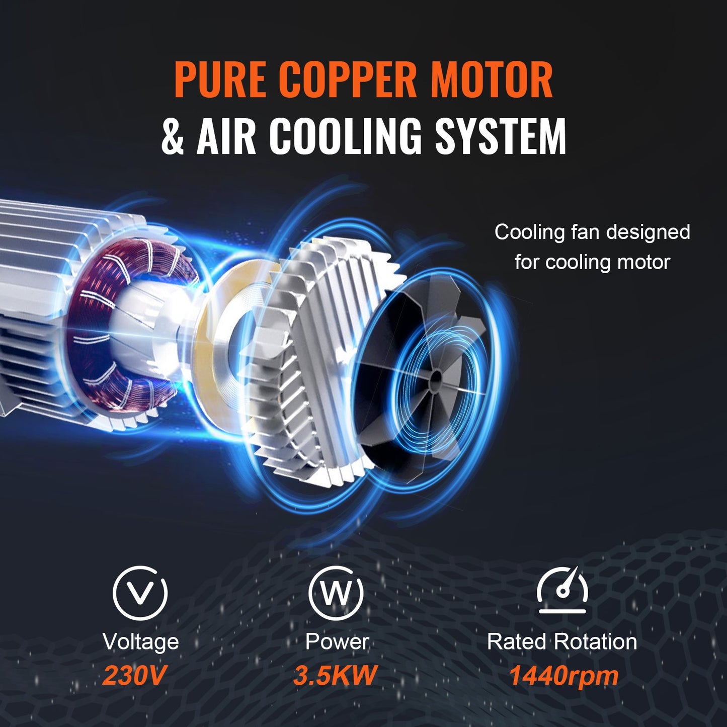 Elektrisk kättingtelfer Trefaskrantelfer 1995,8 kg Belastning 609,6 cm Lyft